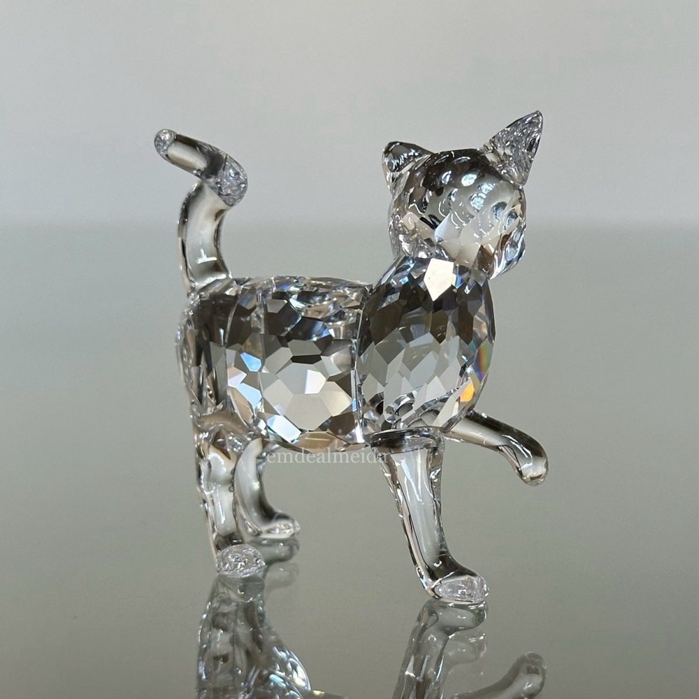 SOLD - Swarovski Crystal The Peaceful Countryside Mother Cat Standing 861914 - Picture 5 of 11